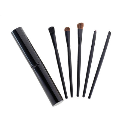 5pcs Travel Portable Mini Eye Makeup Brushes Set Smudge Eyeshadow Eyeliner Eyebrow Brush Lip Make Up Brush