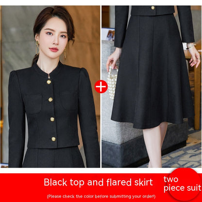 Suit Suit Temperament Goddess Style Chic Suit Skirt Two-piece Suit