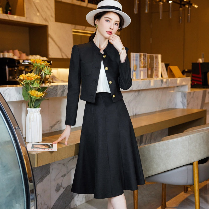 Suit Suit Temperament Goddess Style Chic Suit Skirt Two-piece Suit