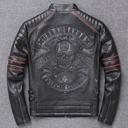 Harley lederen kleding heren motorrijden motorkleding slim fit