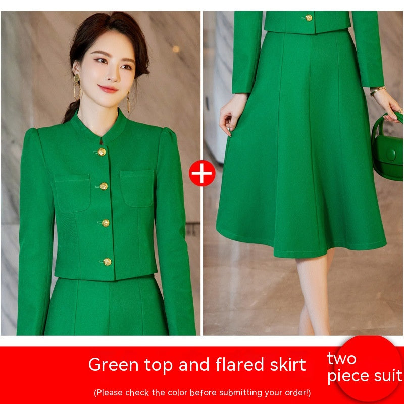 Suit Suit Temperament Goddess Style Chic Suit Skirt Two-piece Suit