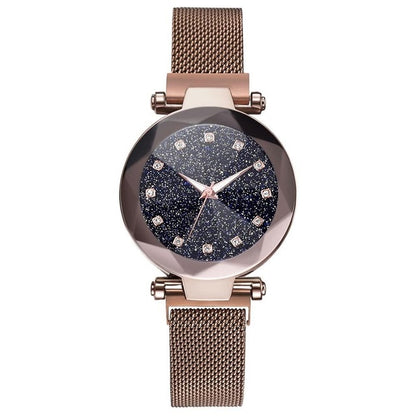 Ladies Magnetic Starry Sky Clock Luxury Women Watches Fashion Diamond Female Quartz Wristwatches Relogio Feminino Zegarek Damski