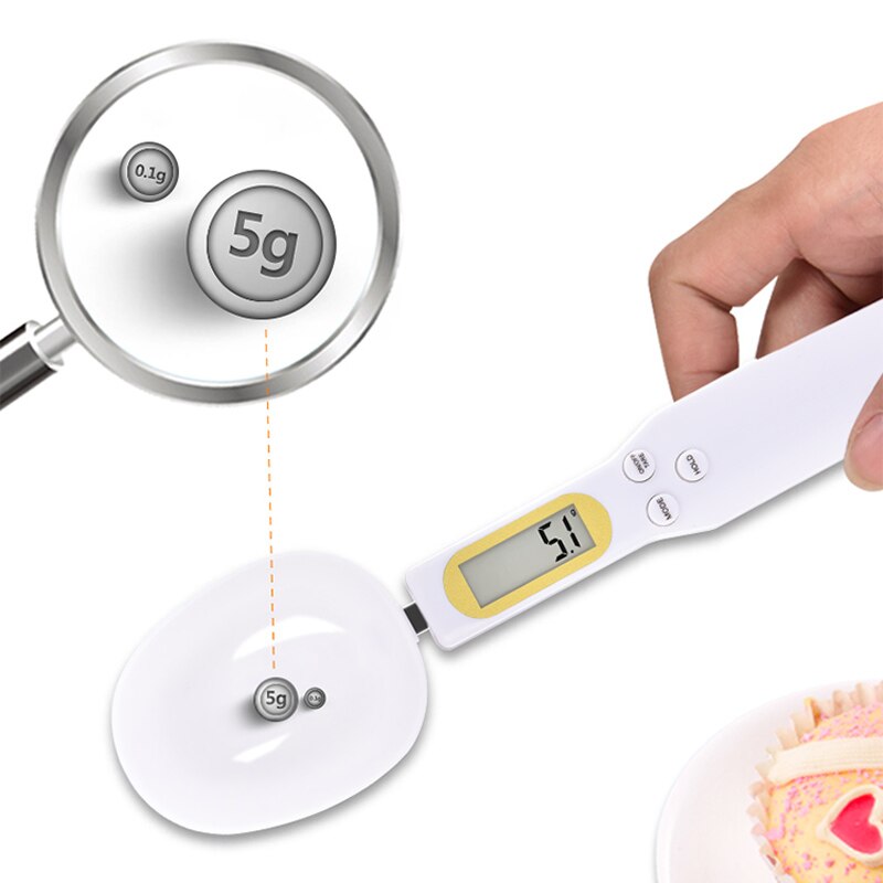 500g/0.1g LCD Display Digital Kitchen Measuring Spoon Electronic Digital Spoon Scale Mini Kitchen Scales Baking Supplies