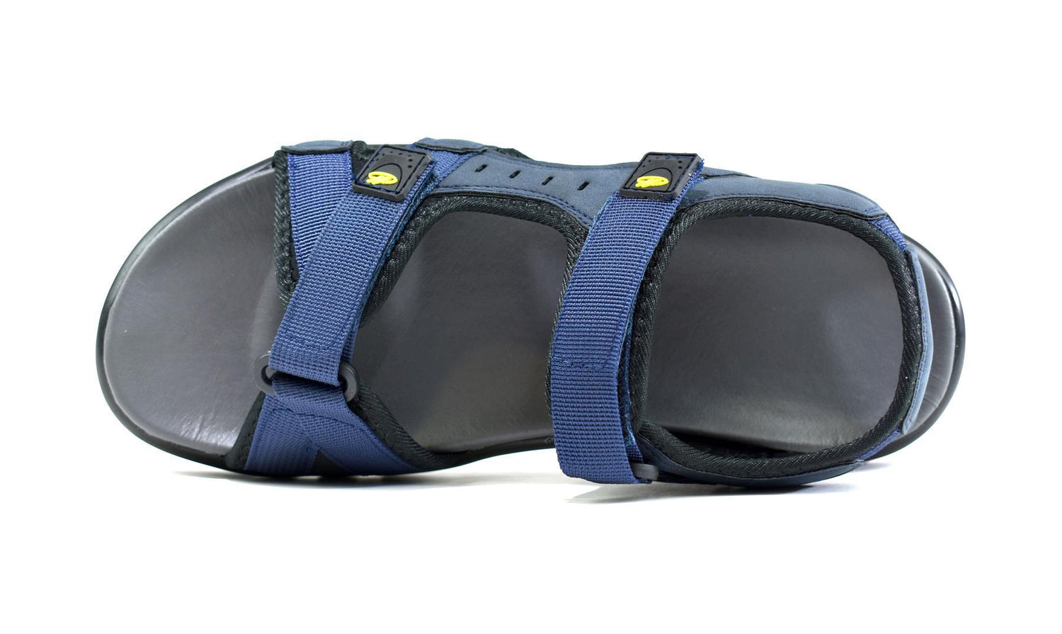 Zomersandalen heren met bandjes, marineblauw 