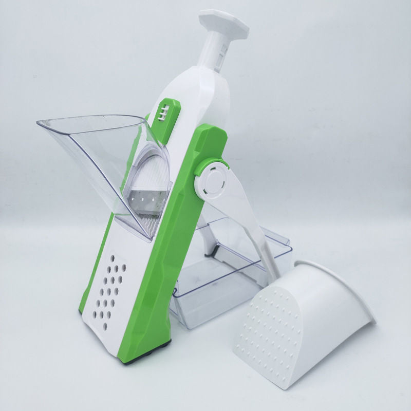 Multifunctional Vertical Press Vegetable Cutter Hand Cranked Rotary Grater Kitchen Roller Vegetable Cutter