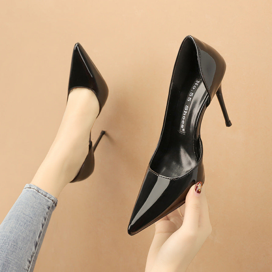 Pointed-toe High-heeled Shoes With Hollow Stilettos