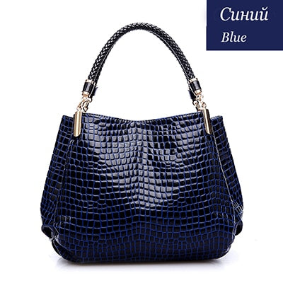 Women Leather Handbags  Luxury Ladies Hand Bags Purse Fashion Shoulder Bags Bolsa Sac Crocodile