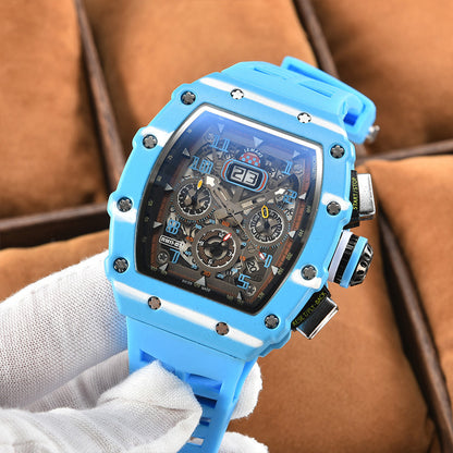 Modern Sports Mechanical Wind Quartz Small Three-plate Craft Watch