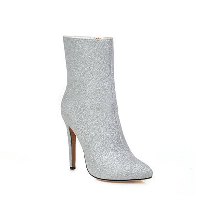 Sequined side zip stilettos