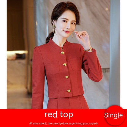 Suit Suit Temperament Goddess Style Chic Suit Skirt Two-piece Suit