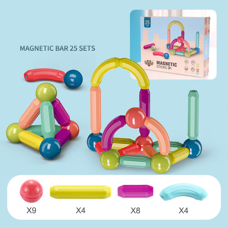 Babyspeelgoed Magnetische stok Bouwstenen Spelmagneten Kinderen Set Kindermagneten voor kinderen Magnetische speelgoedstenen