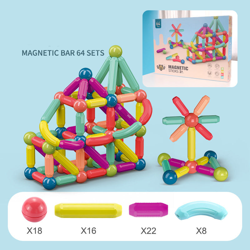 Babyspeelgoed Magnetische stok Bouwstenen Spelmagneten Kinderen Set Kindermagneten voor kinderen Magnetische speelgoedstenen