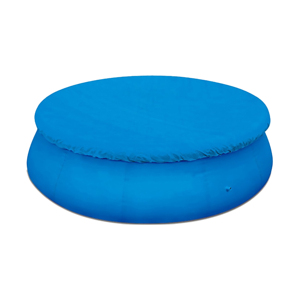 Nieuwe zwembadafdekking 183 cm blauwe stoffen ronde mat