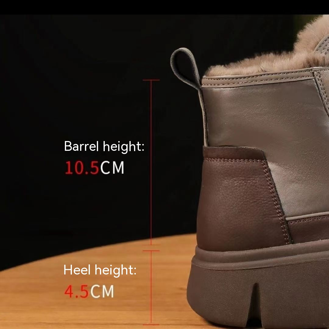 Plush And Thick Insulation Short Boots