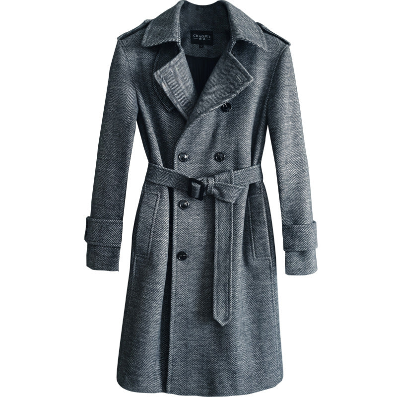 Double-breasted Woolen Coat Is Fashionable