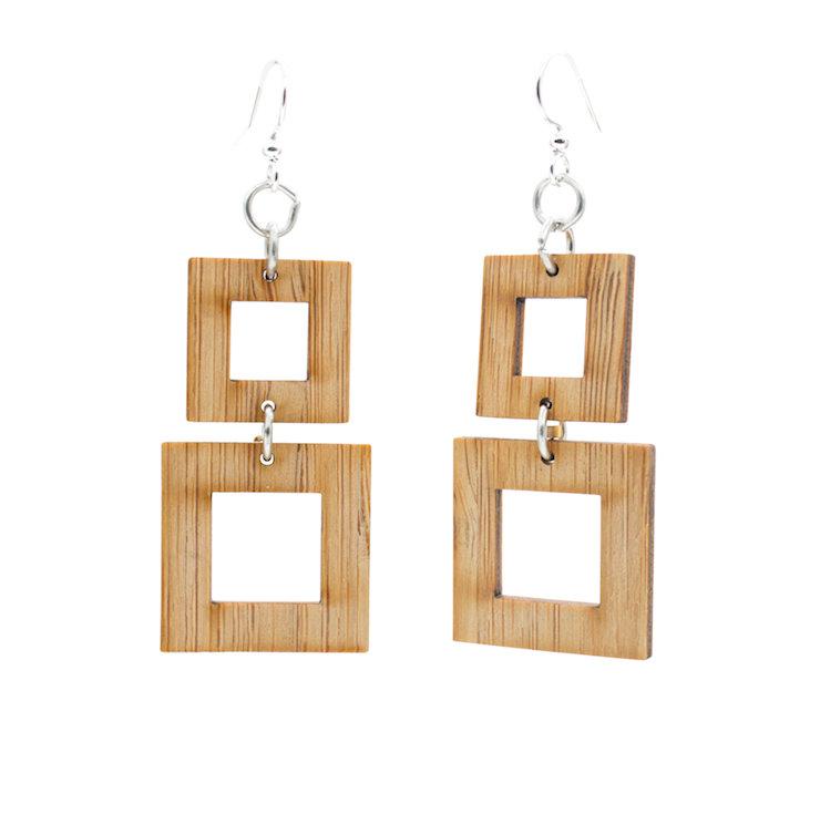 Squared Bamboo Earrings 