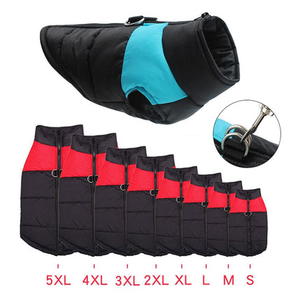 Zipper Jacket Coat For Small Medium Large Dogs Waterproof Dog Clothes