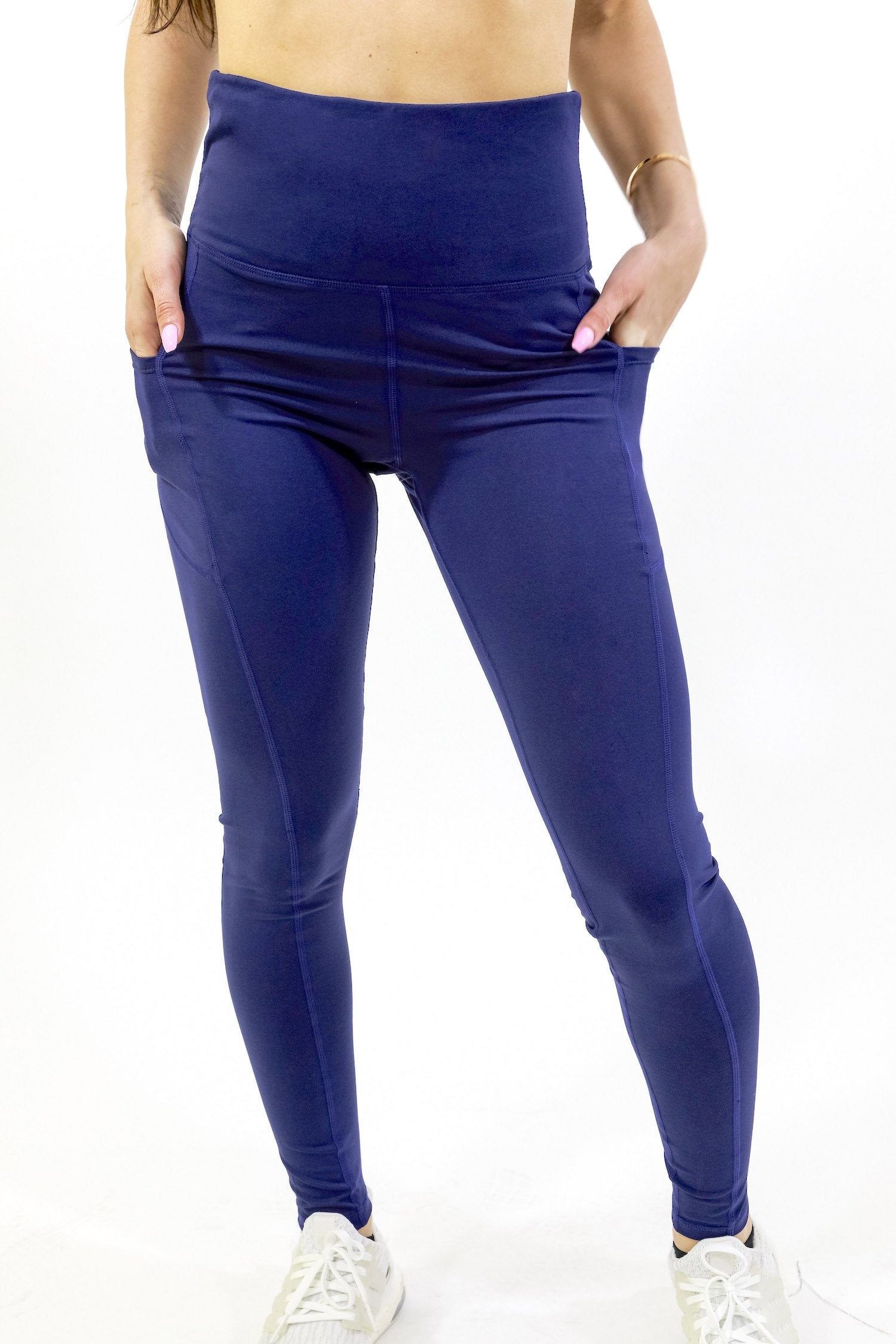 Seajoy atletische capri-legging met hoge taille en heupzakken