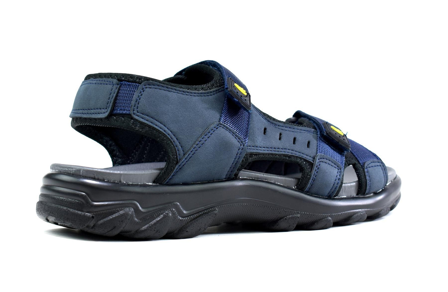 Zomersandalen heren met bandjes, marineblauw 