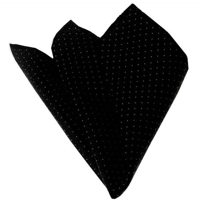 Black white Mens Pocket Square - Premium Silk Handkerchiefs for Suits