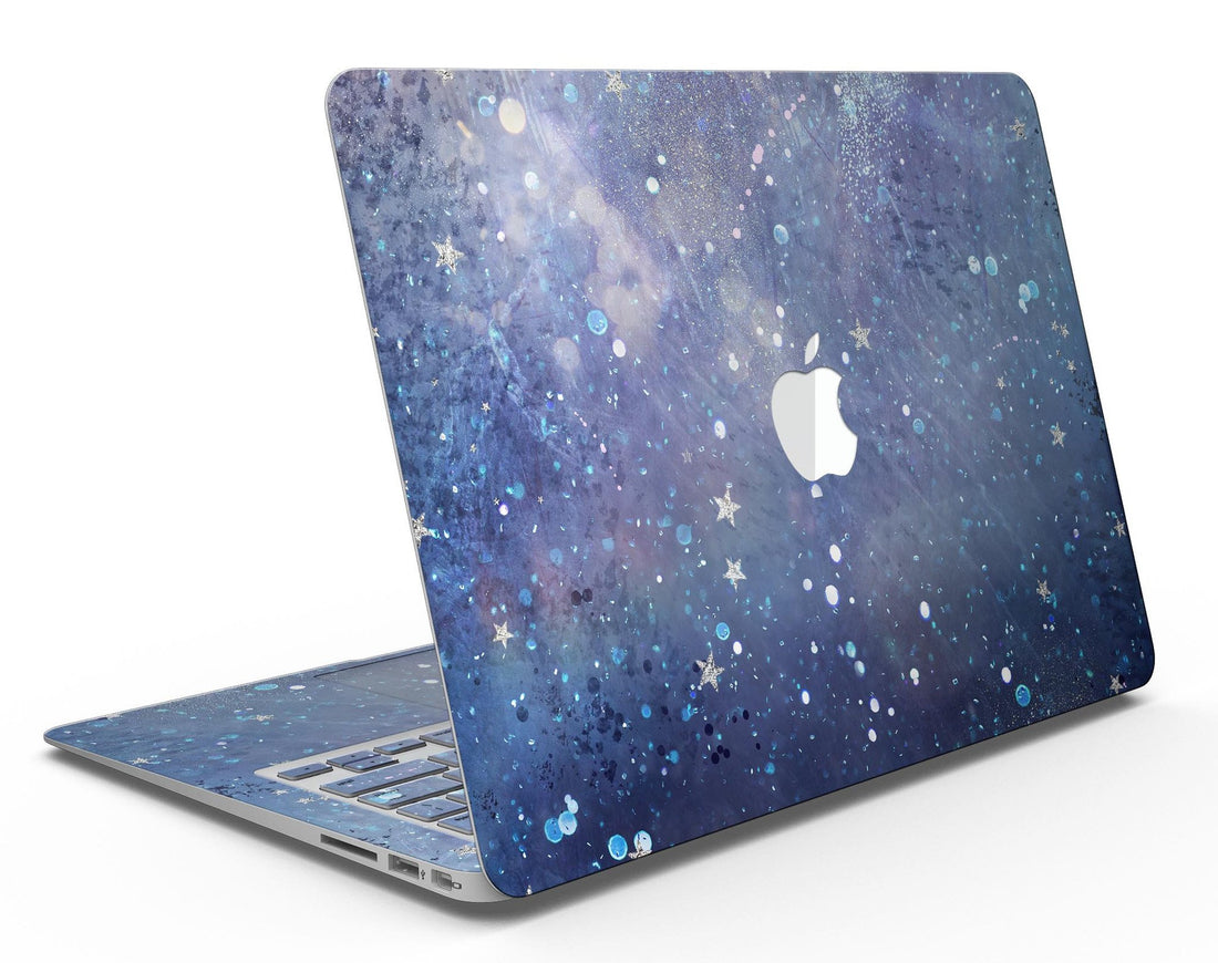 Abstract Blue Grungy Stars - MacBook Air Skin Kit