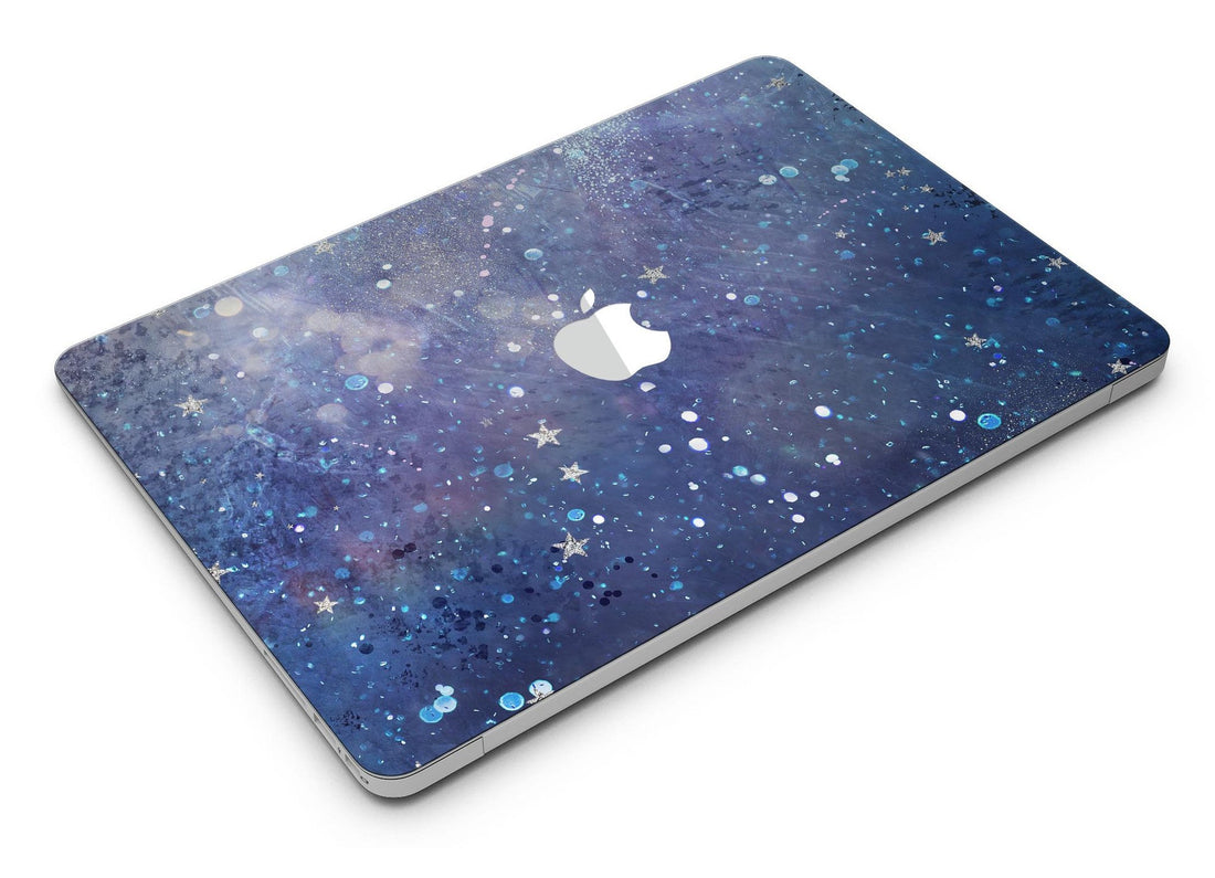 Abstract Blue Grungy Stars - MacBook Air Skin Kit