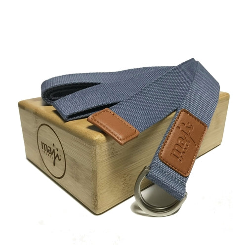 Bamboo Yoga Block &amp; Strap Combo