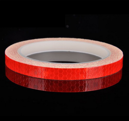 Bicycle reflective stickers mountain bike bicycle motorcycle fluorescent decal tape safety warning riding accessories