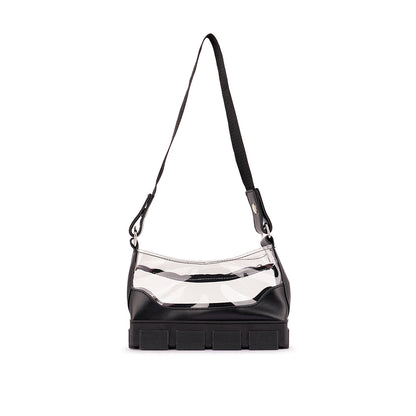 Black Clear Utility Handbag