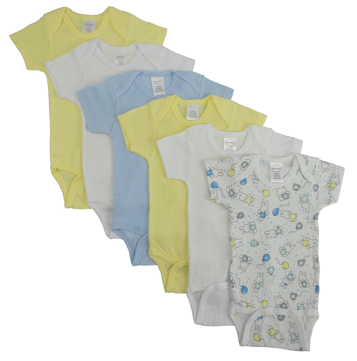 Bambini CS-002NB-004NB Pastel jongens korte mouw met print, asso