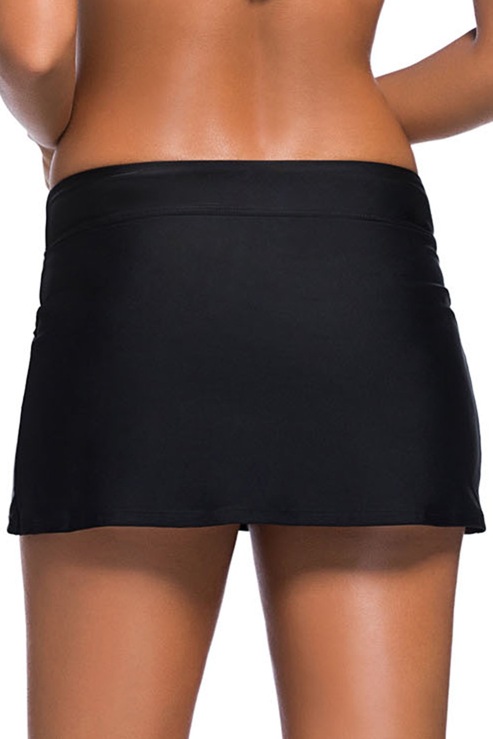 Black Skirted Swim Bikini Bottom