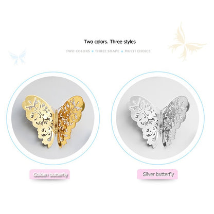 12pcs 3D Hollow Butterfly Wall Sticker for Home Decor DIY Butterflies Fridge stickers  Room Decoration Party Wedding Decor