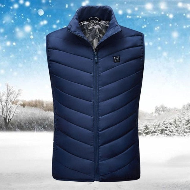 Heating Vest Washable Usb Charging Heating Warm Vest  Control Temperature Outdoor Camping Hiking Golf (Without Battery)