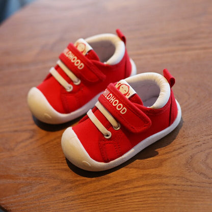 Spring Infant Toddler Shoes Girls Boys Casual Canvas Shoes Soft Bottom Comfortable Non-slip Kid Baby First Walkers Shoes