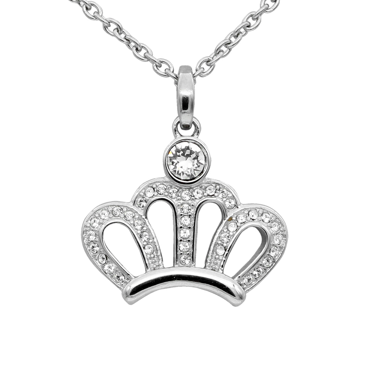 Sparkling Crown Necklace