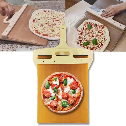 Wooden Sliding Pizza Shovel Portable Pizza Peel Pizza Spatula Paddle with Handle Baking Supplies Kitchen Tools