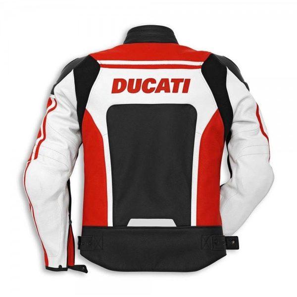 Ducati Corse Mens Style Leather Motorcycle Jacket