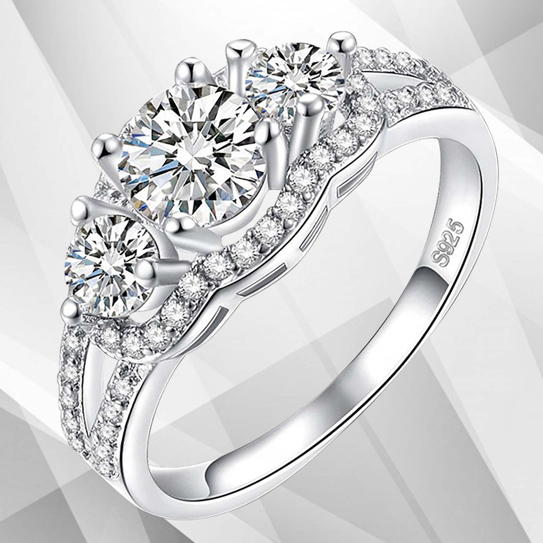 2.00Ct Round-Cut Diamond Solitaire Bridal Engagement Ring 18Ct White