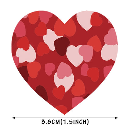 500pcs Heart Shape Labels Valentine&