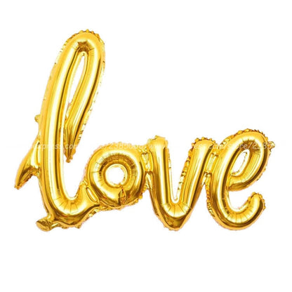 Ligatures Love Letter Foil Balloon Anniversary Wedding Valentines Birthday Party Decoration Champagne Cup Photo Props