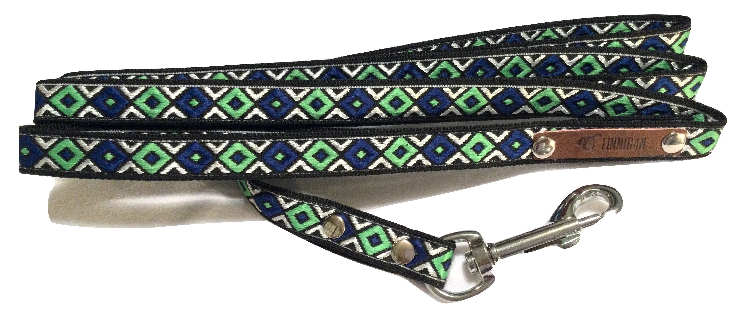 Finnigan Designer Dog Collar (Blue Collection) Small