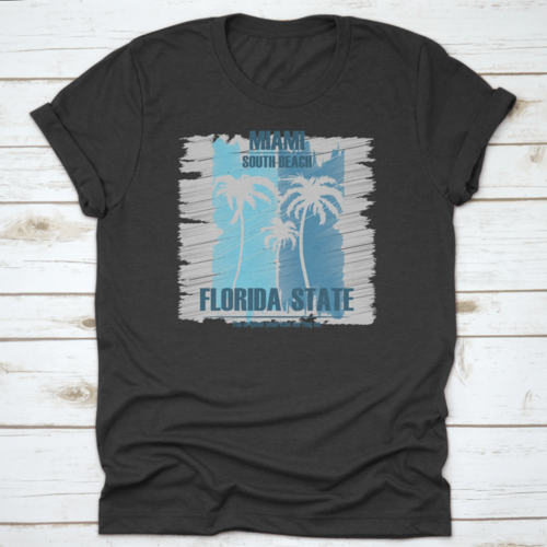 Vibing At Miami Florida Beach Design Shirt met tekst &quot;Miami South