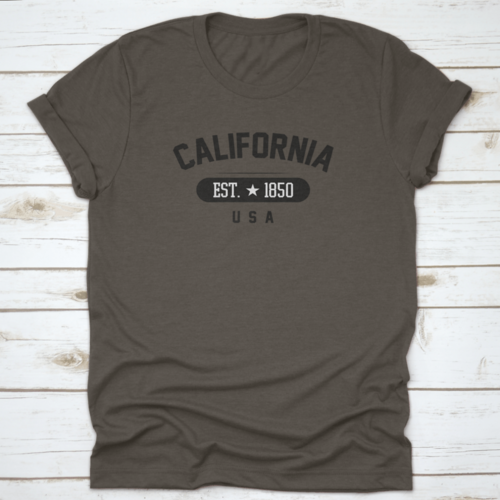 1850 Vintage Grunge Style For California, Usa City Vector Illustration