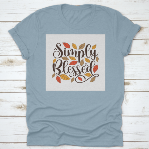 Simply Blessed Positief Citaat Eenvoudig en mooi design T-shirt