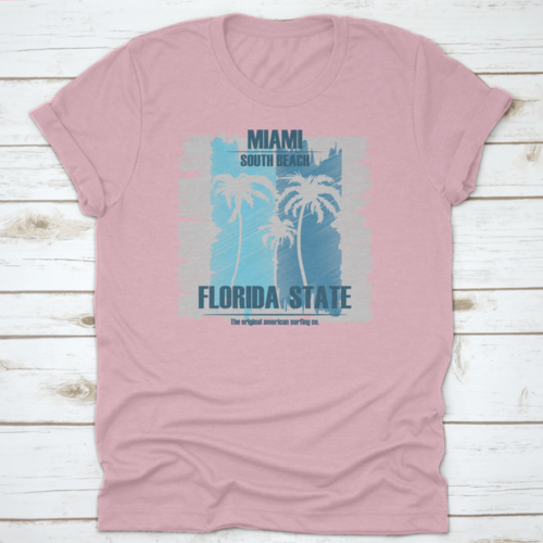 Vibing At Miami Florida Beach Design Shirt With Text &quot;Miami South