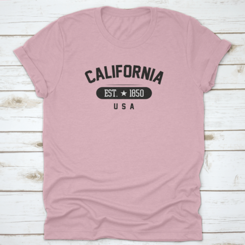 1850 Vintage Grunge Style For California, Usa City Vector Illustration