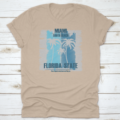 Vibing At Miami Florida Beach Design Shirt met tekst &quot;Miami South