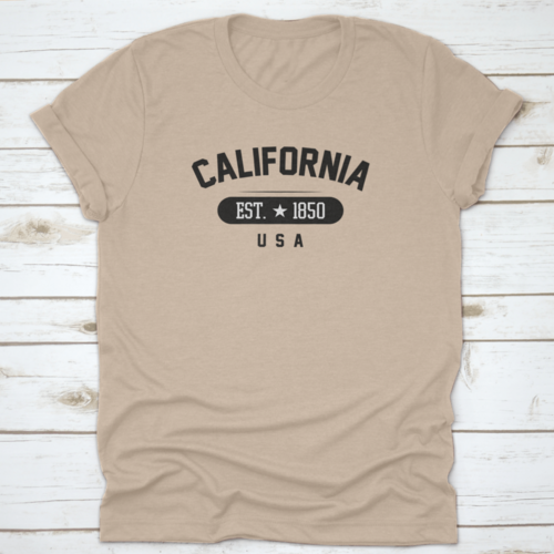 1850 Vintage Grunge Style For California, Usa City Vector Illustration