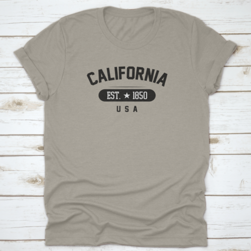 1850 Vintage Grunge Style For California, Usa City Vector Illustration