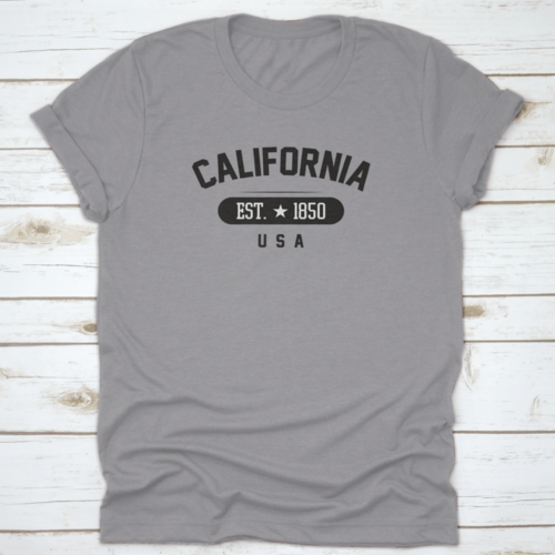 1850 Vintage Grunge-stijl voor Californië, Verenigde Staten Stad vectorillustratie